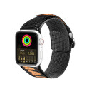 DUX DUCIS Strap Outdoor Textilní řemínek pro Apple Watch 42/44/45/49mm, černo-oranžový