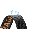 DUX DUCIS Strap Outdoor Textilní řemínek pro Apple Watch 42/44/45/49mm, černo-oranžový