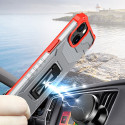 Kryt Hurtel CRYSTAL RING CASE TOUGH RUGGED iPhone 13 - red