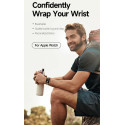 DUX DUCIS Strap Outdoor Textilní řemínek pro Apple Watch 42/44/45/49mm, černo-stříbrný