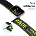 DUX DUCIS Strap Outdoor Textilní řemínek pro Apple Watch 42/44/45/49mm, černo-stříbrný