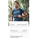 DUX DUCIS Strap Outdoor Textilní řemínek pro Apple Watch 42/44/45/49mm, černo-stříbrný