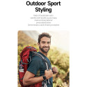 DUX DUCIS Strap Outdoor Textilní řemínek pro Apple Watch 42/44/45/49mm, černo-stříbrný