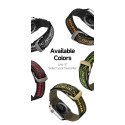 DUX DUCIS Strap Outdoor Textilní řemínek pro Apple Watch 42/44/45/49mm, černo-stříbrný