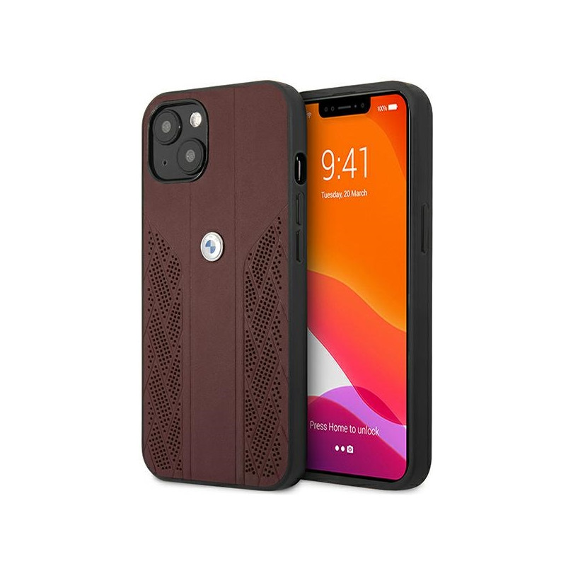 Kryt BMW Curve Perforate pro iPhone 13 - červená
