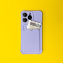 Hurtel Card Armor Case kryt iPhone 12 Pro – oranžový