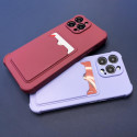 Hurtel Card Armor Case Kryt iPhone 12 Pro Max - Raspberry