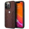 Pouzdro BMW Curve Perforate pro iPhone 13 Pro / 13 - červené