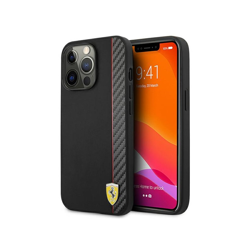 Kryt Ferrari FESAXHCP13XBK pro iPhone 13 Pro Max 6,7" - černý/black