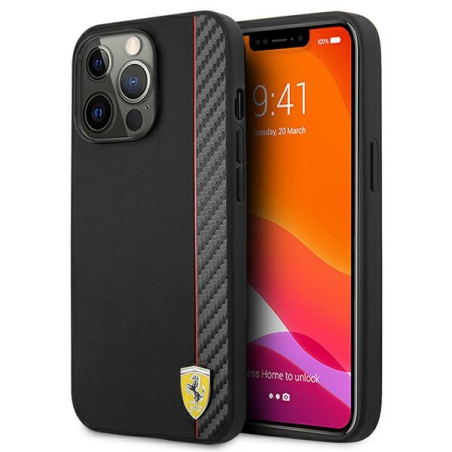 Kryt Ferrari On Track Stripe pro iPhone 13 Pro Max