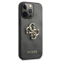 Kryt Guess 4G BIG METAL LOGO iPhone 13 Pro šedá