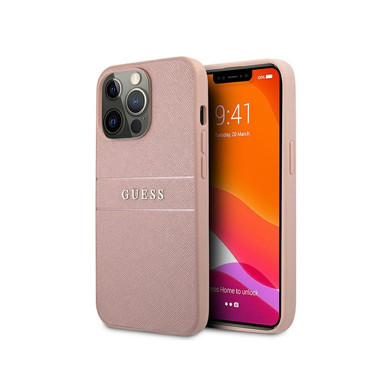 Kryt Guess GUHCP13XPSASBPI pro iPhone 13 Pro Max - růžová
