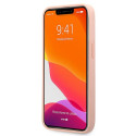 Kryt Guess Saffiano Stripe pro iPhone 13 Pro Max - růžová