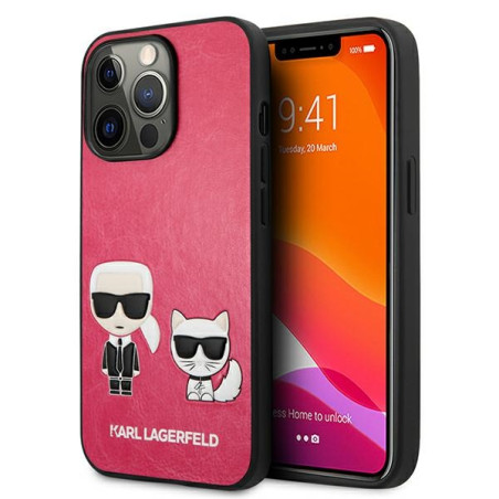 Kryt Karl Lagerfeld IKONIK iPhone 13 Pro - fuchsia