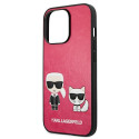 Kryt Karl Lagerfeld IKONIK iPhone 13 Pro - fuchsia