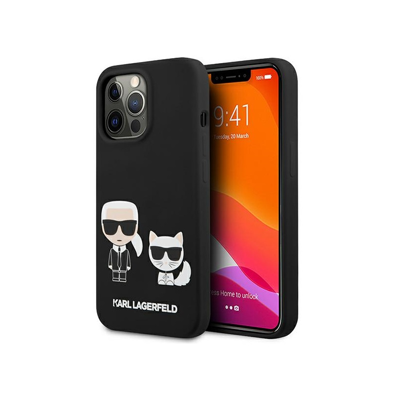 Kryt Karl Lagerfeld IKONIC pro iPhone 13 Pro - black/black