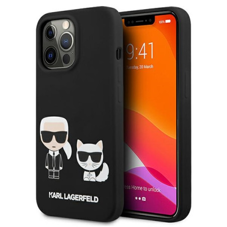 Kryt Karl Lagerfeld IKONIC iPhone 13 Pro black/black