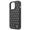 Kryt Mercedes SILVER STARS Pattern pro iPhone 13 Pro / 13 - černý
