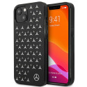 Kryt Mercedes SILVER STARS Pattern pro iPhone 13 mini - černý