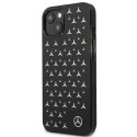 Kryt Mercedes SILVER STARS Pattern pro iPhone 13 mini - černý