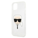 Kryt Karl Lagerfeld KARL'S HEAD pro iPhone 13 mini - stříbrný