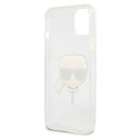Kryt Karl Lagerfeld KARL'S HEAD pro iPhone 13 mini - stříbrný