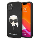 Kryt Karl Lagerfeld IKONIK SAFFIANO iPhone 13 mini - černý