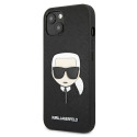 Kryt Karl Lagerfeld IKONIK SAFFIANO iPhone 13 mini - černý