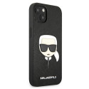Kryt Karl Lagerfeld IKONIK SAFFIANO iPhone 13 mini - černý