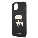 Kryt Karl Lagerfeld IKONIK SAFFIANO iPhone 13 mini - černý