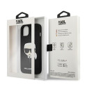 Kryt Karl Lagerfeld IKONIK SAFFIANO iPhone 13 mini - černý