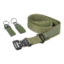 AG PREMIUM Tactical opasek 94-108cm s ocelovou rychloupínací přezkou, khaki zelený