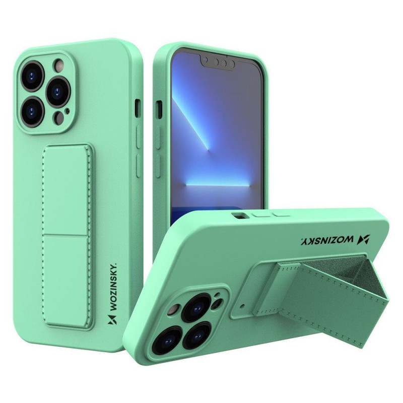 Kryt Wozinsky KICKSTAND CASE pro iPhone 13 mini - mint
