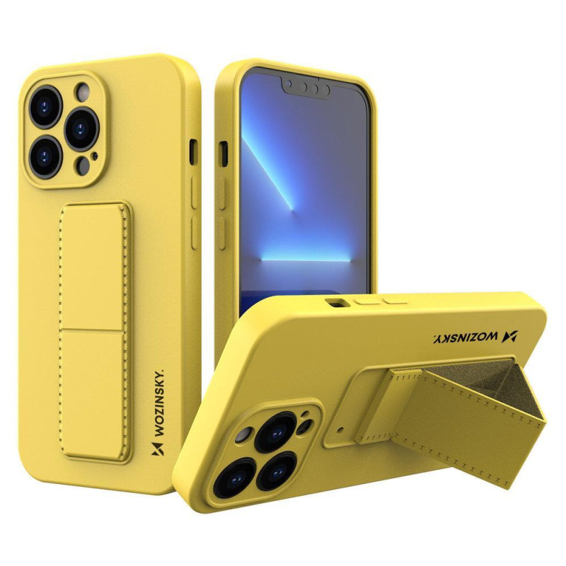 Kryt Wozinsky KICKSTAND CASE pro iPhone 13 mini - žlutá