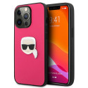 Kryt Karl Lagerfeld IKONIK KARL iPhone 13 Pro - růžová