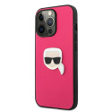 Kryt Karl Lagerfeld IKONIK KARL iPhone 13 Pro - růžová