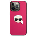 Kryt Karl Lagerfeld IKONIK KARL iPhone 13 Pro - růžová