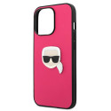 Kryt Karl Lagerfeld IKONIK KARL iPhone 13 Pro - růžová