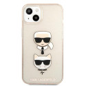 Kryt Karl Lagerfeld GLITTER KARL's & Choupette HEAD iPhone 13 mini - z