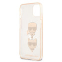 Kryt Karl Lagerfeld GLITTER KARL's & Choupette HEAD iPhone 13 mini - z