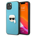 Kryt Karl Lagerfeld IKONIK Karl pro iPhone 13 mini - modrá