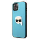 Kryt Karl Lagerfeld IKONIK Karl pro iPhone 13 mini - modrá