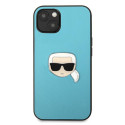 Kryt Karl Lagerfeld IKONIK Karl pro iPhone 13 mini - modrá