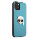 Kryt Karl Lagerfeld IKONIK Karl pro iPhone 13 mini - modrá
