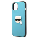 Kryt Karl Lagerfeld IKONIK Karl pro iPhone 13 mini - modrá