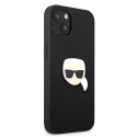 Kryt Karl Lagerfeld IKONIK KARL pro iPhone 13 mini - černý