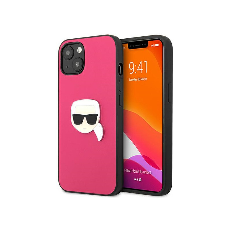 Kryt Karl Lagerfeld IKONIK KARL pro iPhone 13 mini - růžová