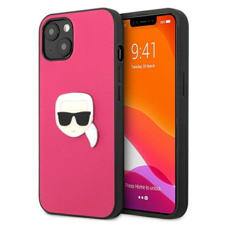 Kryt Karl Lagerfeld IKONIK KARL iPhone 13 mini - růžová