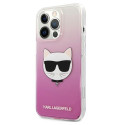 Kryt Karl Lagerfeld CHOUPETTE HEAD iPhone 13 Pro Max - růžový
