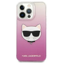 Kryt Karl Lagerfeld CHOUPETTE HEAD iPhone 13 Pro Max - růžový
